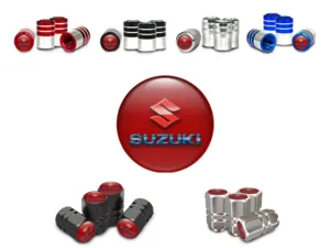 Suzuki Cappelli valvola Auto Stile Metallizzato